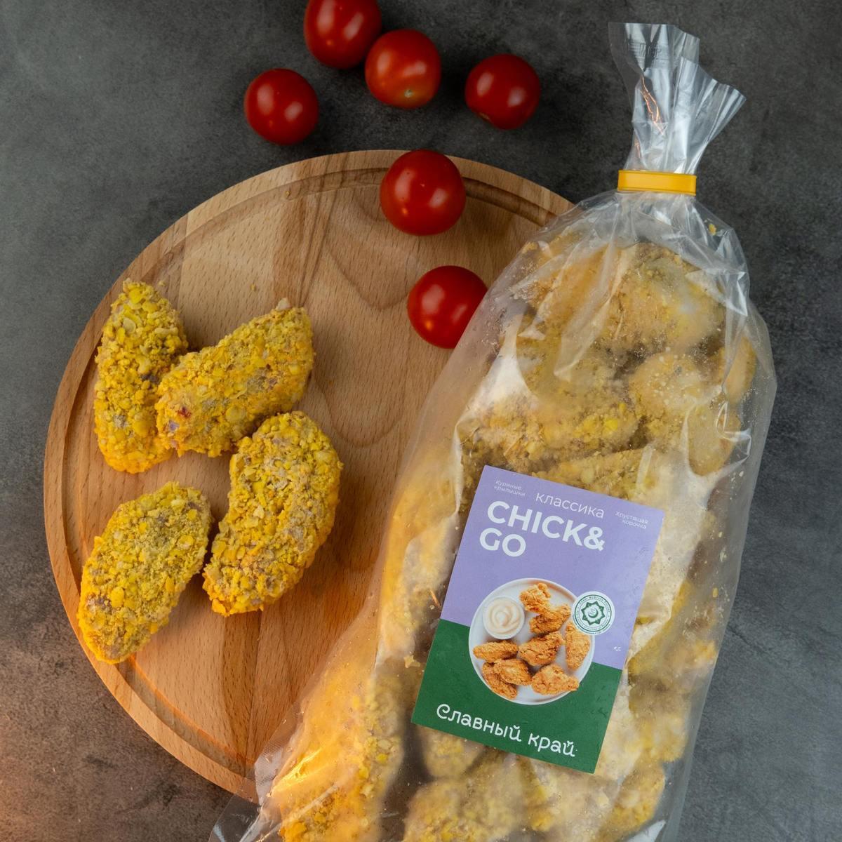 Куриные крылышки в панировке "Классика" Халяль, 1 кг.