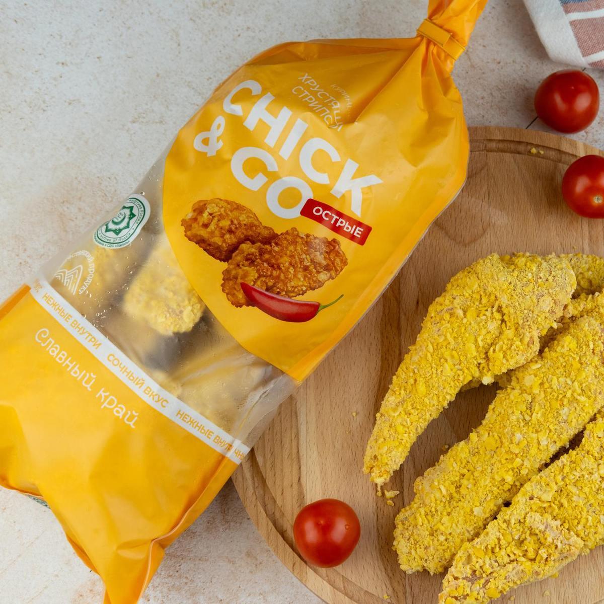 Стрипсы Куринные "Острые" Халяль, замороженные, 1 кг. /8