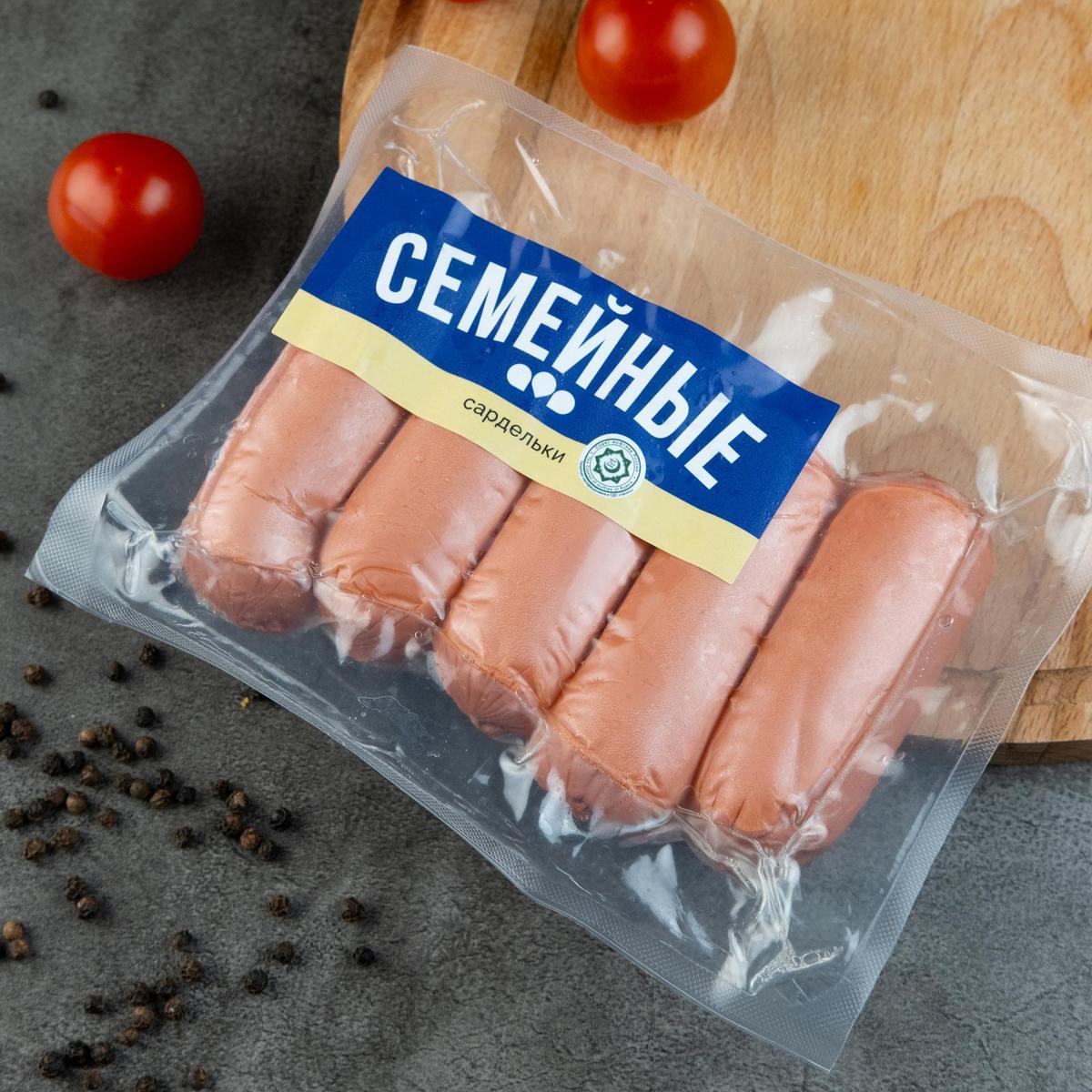 Сардельки "Семейные" вак. упак., (0,5 кг) Халяль